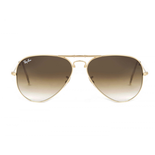 Lentes aviador dorado/marron con degrade