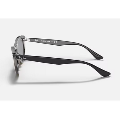 Diseño cat eye elegante con acabado marmolado gris
