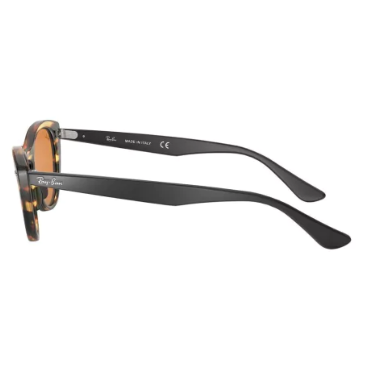 cat eye elegante con marco carey y lentes ámbar