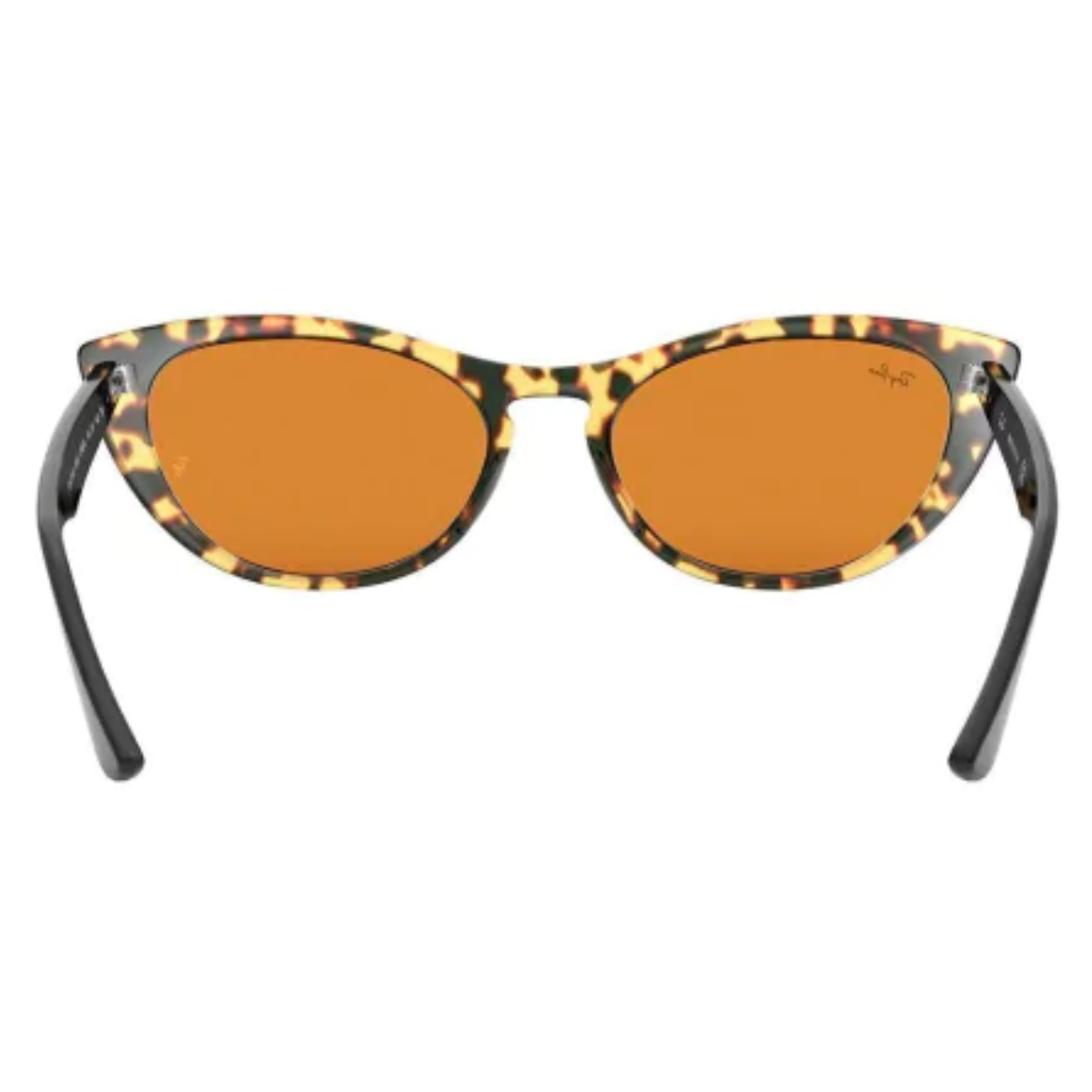 cat eye elegante con marco carey y lentes ámbar