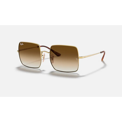 Square Classic (lente marrón,marco dorado)