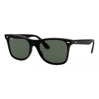Wayfarer negro con lente verde
