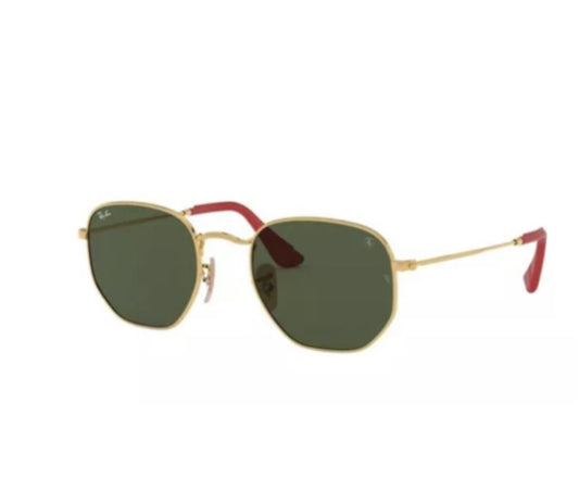 ferrari hexagonal gold green patilla punta roja