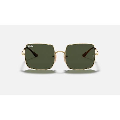 Square Classic (lentes verdes, marco dorado)