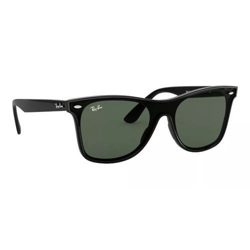 Wayfarer negro con lente verde