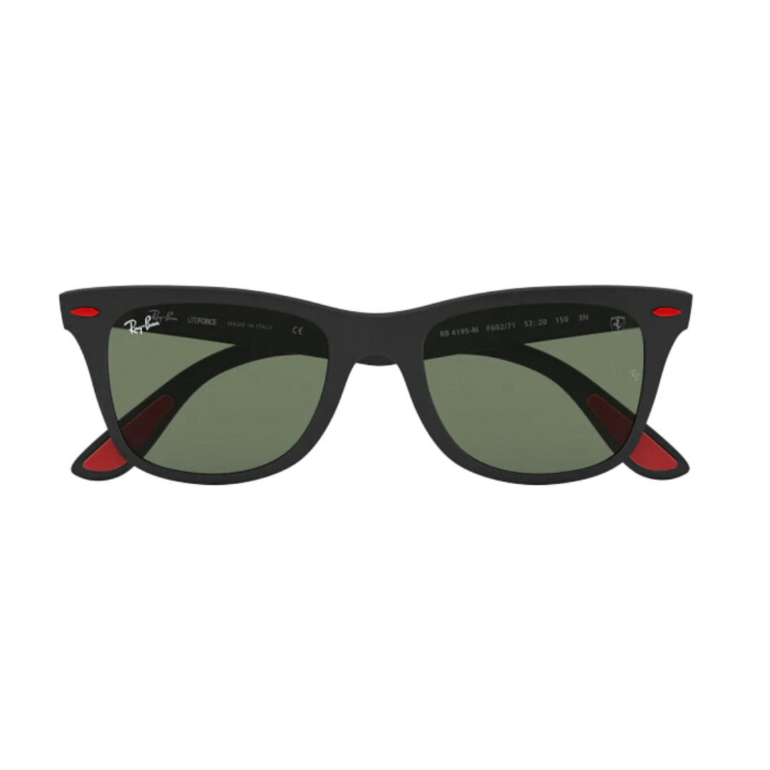 Diseño Wayfarer clásico con acabado negro mate