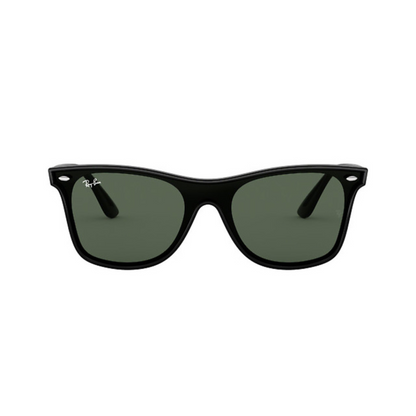 Wayfarer negro con lente verde