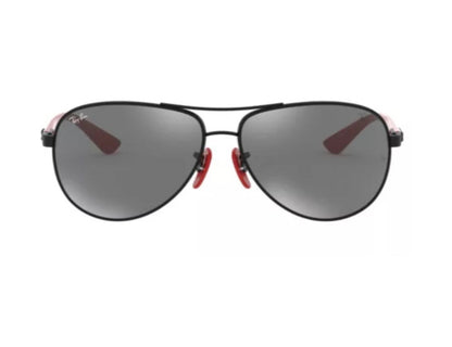 aviador ferrari negro plateado espejado