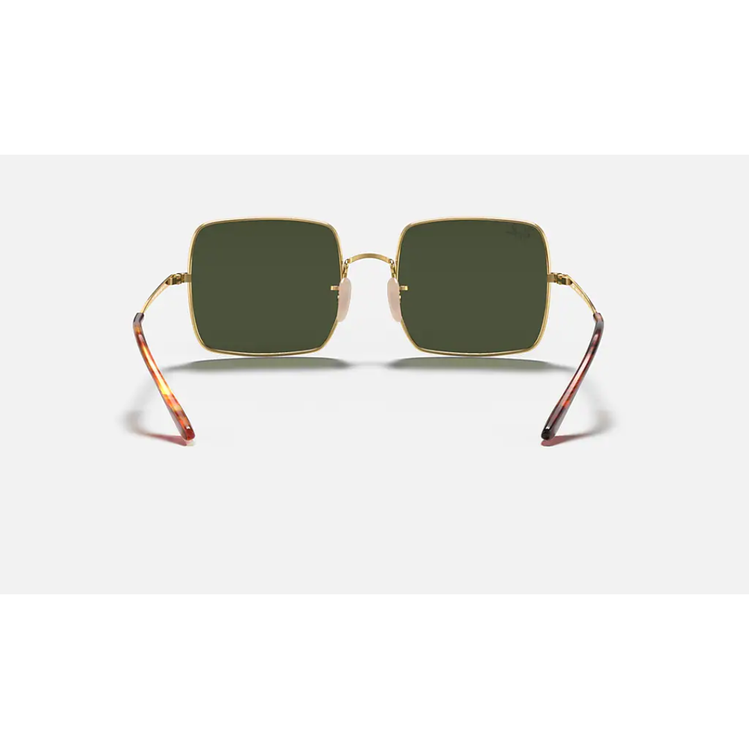 Square Classic (lentes verdes, marco dorado)