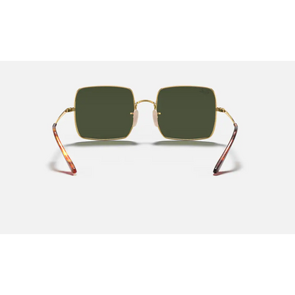 Square Classic (lentes verdes, marco dorado)