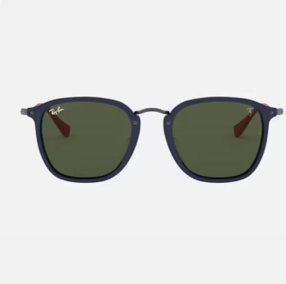 ferrari round fleck negro verde