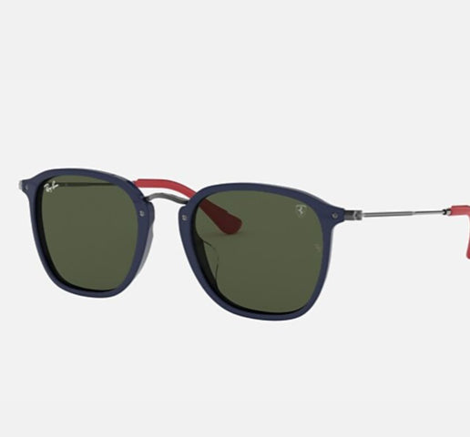 ferrari round fleck negro verde