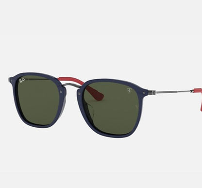 ferrari round fleck negro verde