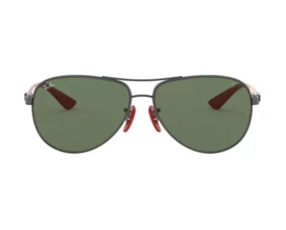 ferrari aviator fibra carbono gunmetal gre en patilla punta roja