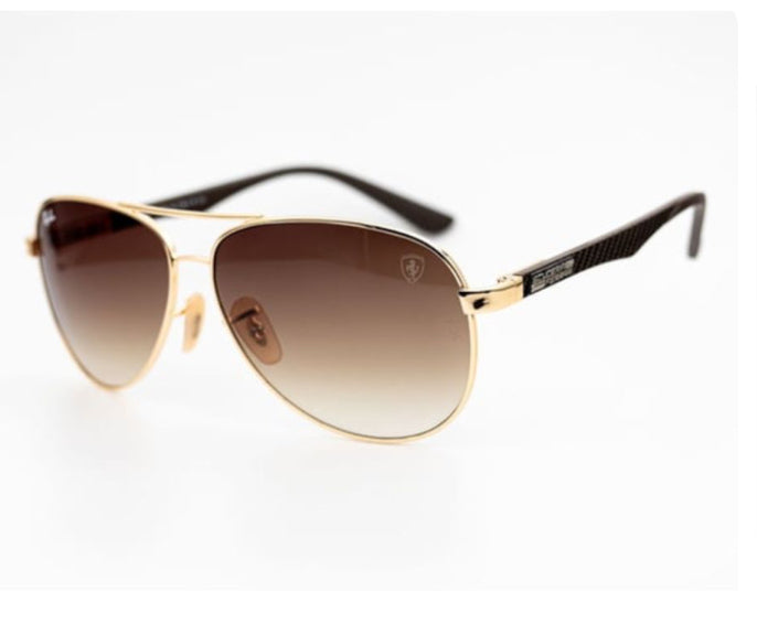 aviator ferrari dorado marron degrade
